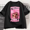 Sometimes I Think Then I Forget Funny Cat Meme Tee Shirt Women Unisex Stupid Humor Cats Tshirt Fashion Short Sleeve Tops