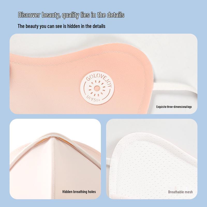 Women's Summer Cycling Sunscreen Mask - Breathable Ice Silk with Eye Corner Protection