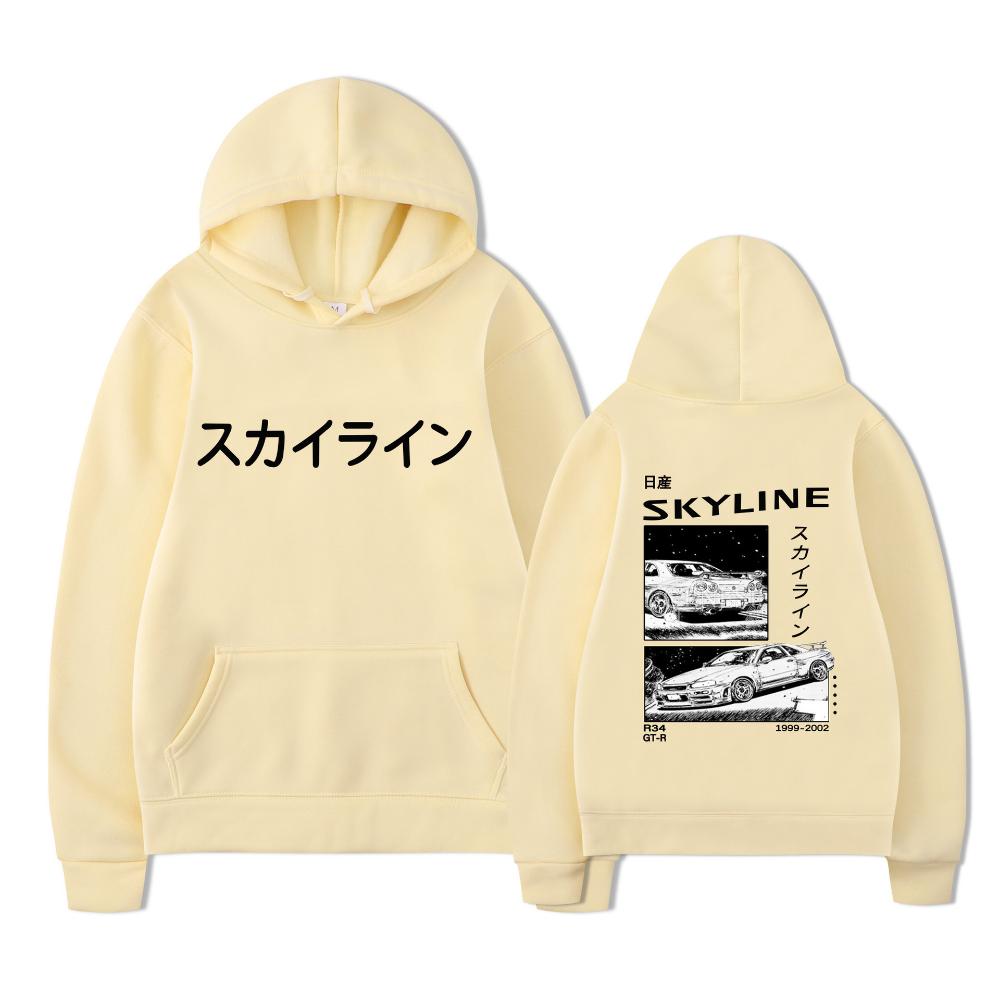 Anime Drift AE86 Initial D Sweatshirt with Double-sided Street Fashion Casual Hoodie