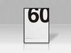 7e8 Design Design Poster for Interior Quote Poster Living Room Stylish Framed "60" (English) (Frame Included/Domestic Packing) (50x70cm Black)