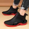 Short Rain Shoes Summer Parent-child Waterproof, Non-slip and Wear-resistant Sea Fishing Shoes Men Wear Rain Boots