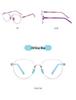 Children's Anti-Blue Light Polygon Glasses, No Prescription, TR90 Frame.