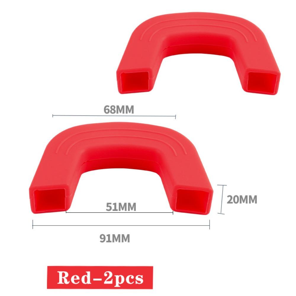 2pcs Silicone Pot Handle Cover Anti-Scald Non-Slip Pot Handle Grip Cover Pot Handle Grip Sleeve Frying Cast Iron Skillet Pan