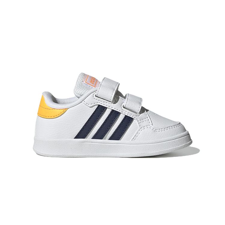Adidas Breaknet CF I Bílá Tmavě Modrá Oranžová Dětské tenisky Cloud-White Flash-Orange GW2901