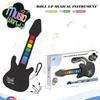 Rainbow Mini Guitar Hand Roll Instrument, Foldable Silicone Hand Drum Piano Electronic Keychain Pendant