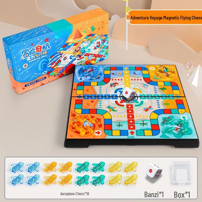 Mussels Foldable Magnetic Airplane Chess Board Game