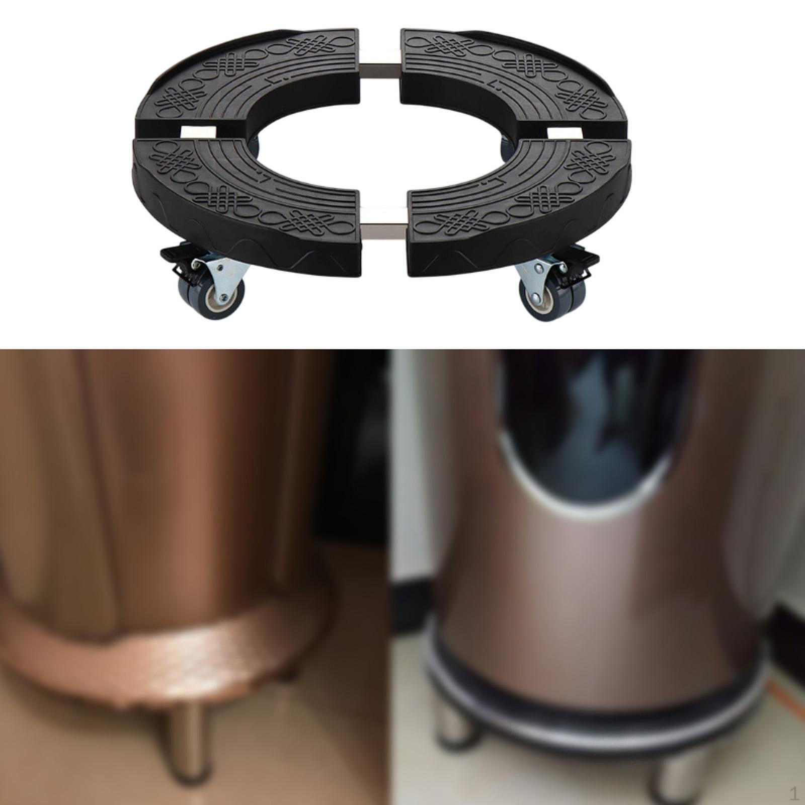 

Подставка для растений с колесами, большая тележка, прочные противоскользящие роликовые ролики для чёрный