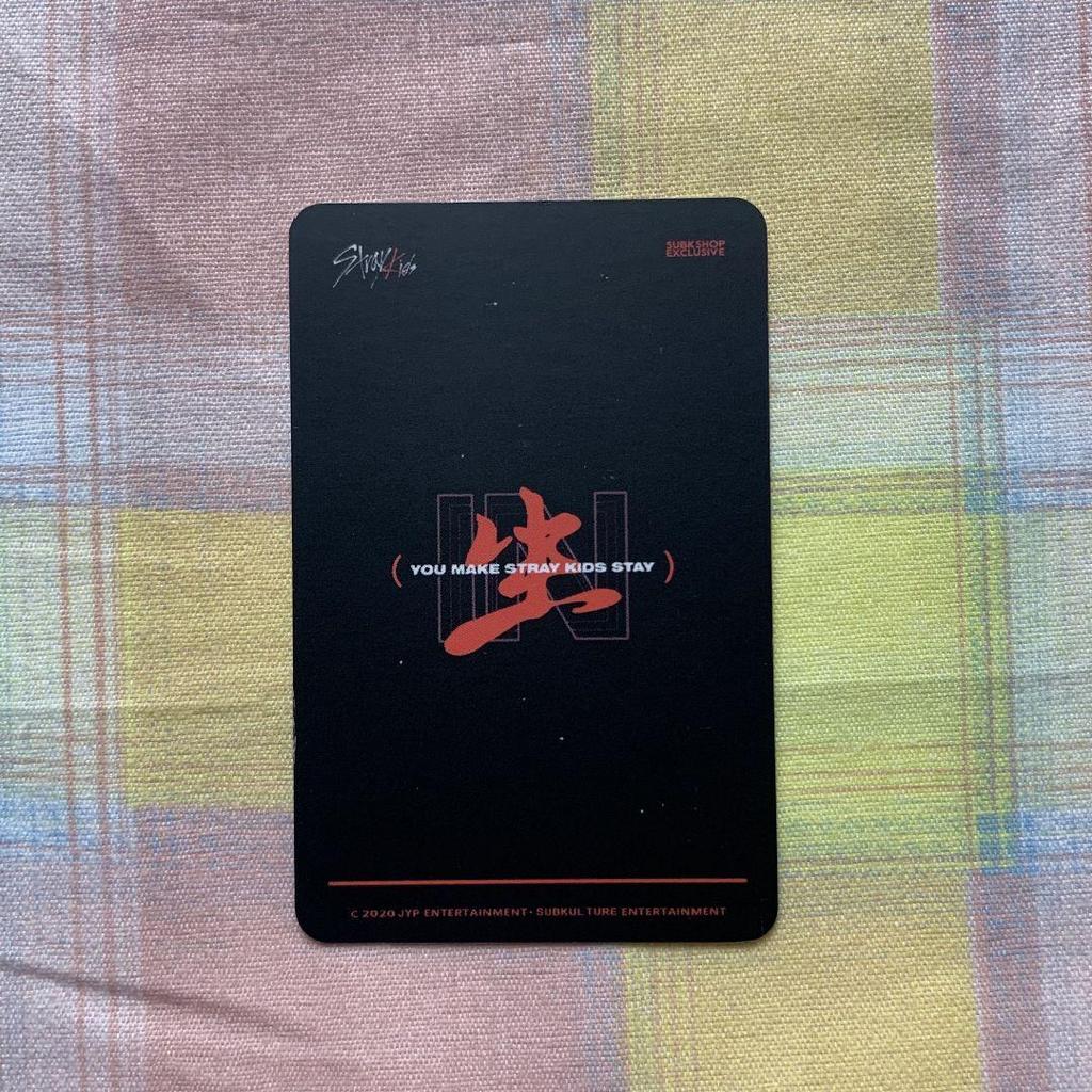 [USED] StrayKids IN Student Bonus Seungmin SUBK Shop Trading Card