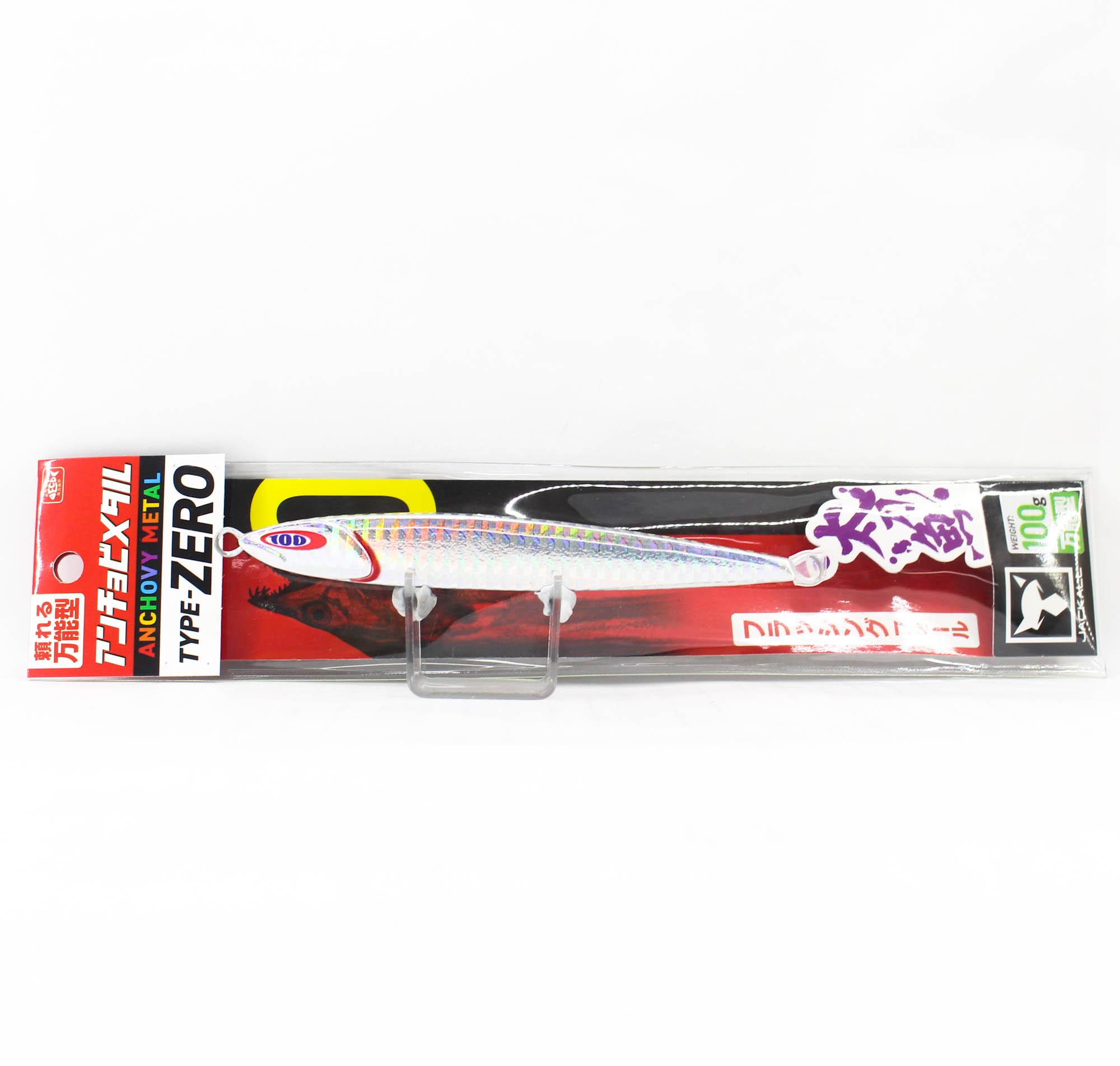 

Jackall Metal Jig Anchovy Type 0 Flush Fall 100 grams Tachi Silver (8236)