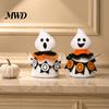 Non-woven Halloween Ghost Figurines Faceless Ornament, Cute Cloth Fabric Ghosts Table Autumn Tiered Tray Decor Decoration, BOO Banner Stuffed