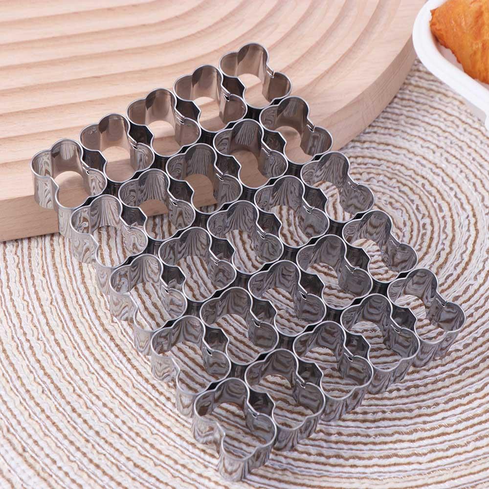 Stainless Steel Cookie Cut Mold 3D Biscuit Embosser Candy Bone Shaped Cookies Cutters  Kitchen