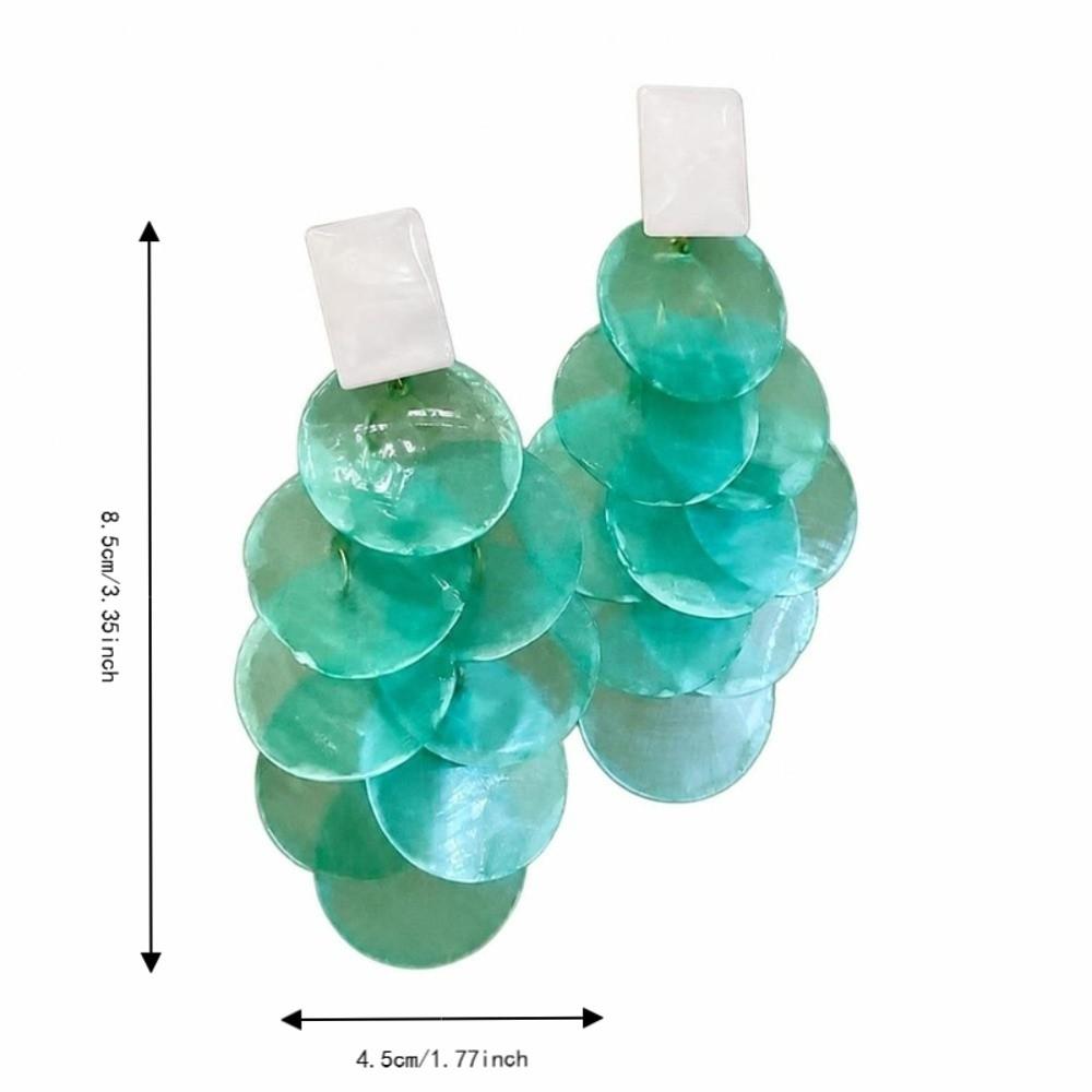 Vacation Style Shell Tassel Drop Earring Ear Hooks Women's Earrings Fashion Drop Earring Women
