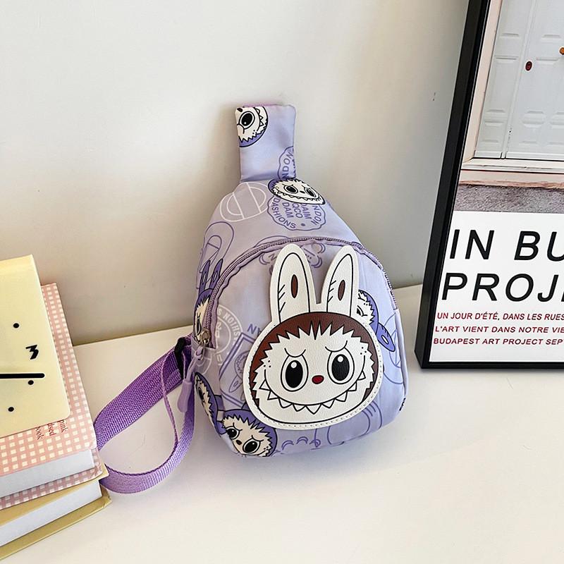 Eyecatching And Stylish Nylon Childrens Chest Bag Featuring Playful Cartoon Designs In Colors Various