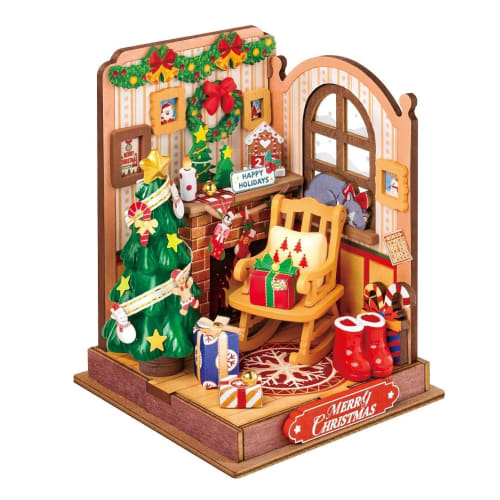 

Tsukurundesu DIY Miniature Dollhouse DS041 (Mini Christmas Room) with Japanese Instructions