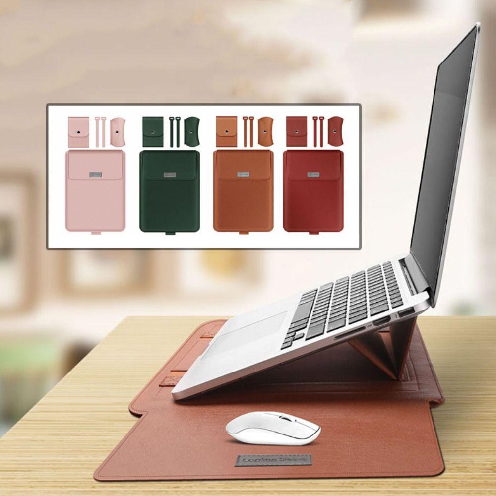 Thickened 5 in1 Laptop Sleeve Bag Ultra Thin for 11.6-12inch Tablet Protective Pouch Large Capacity Waterproof