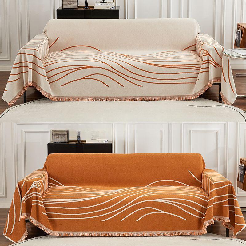 Sofa Handtuch Vollbezug Küstenlinie Jacquard Chenille Sofa Decke Vier Jahreszeiten Universales Sofakissen