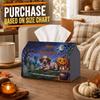 1pc Spooky Halloween Dachshund Mummy Tissue Box - Cute Dachshund Dog Napkin Holder with Mummy Scene Storage Organizer, Suitable for Kitchen, Car, Livi