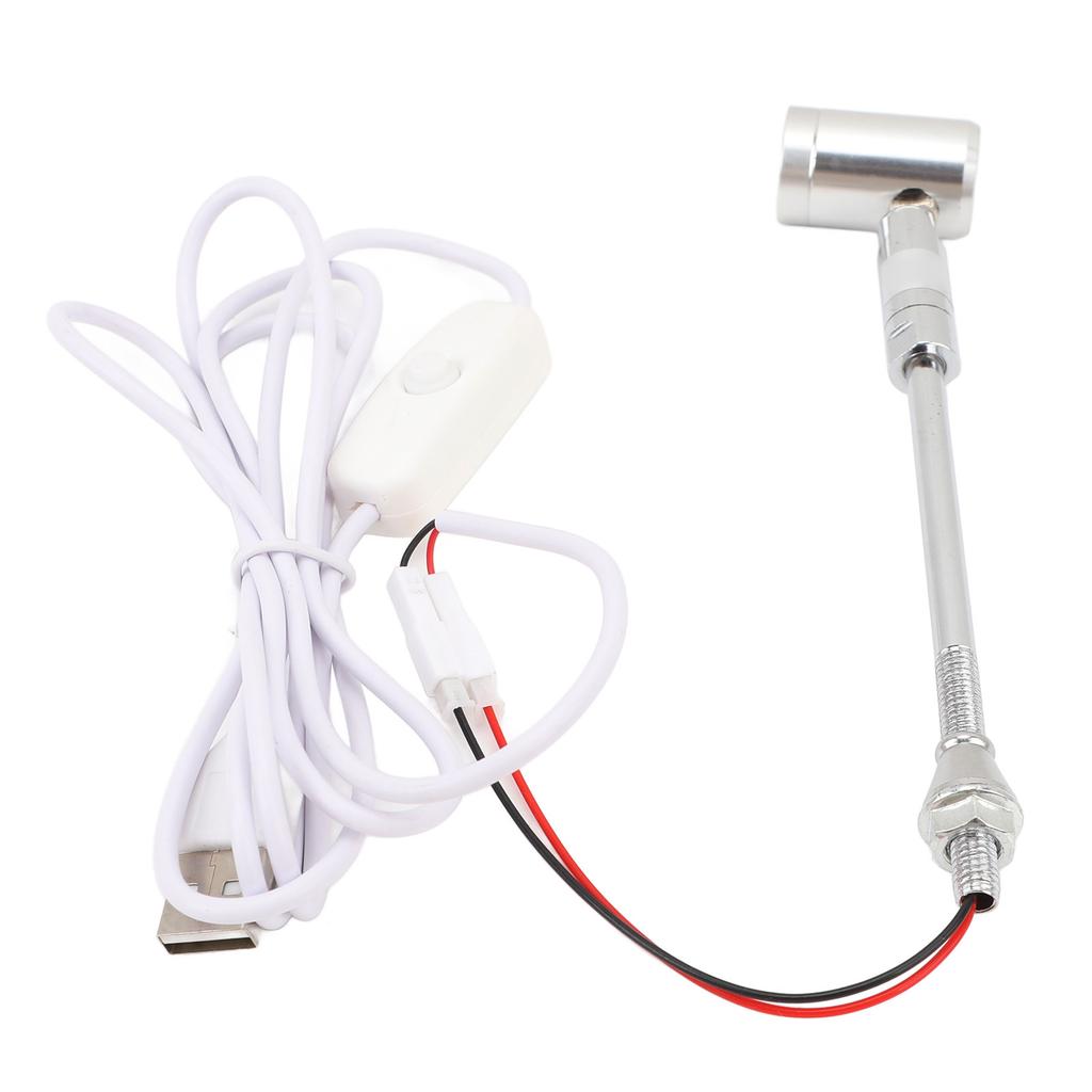 LED Stående Smykkespotlight 180 grader Roterbar 100LM 25 grader Strålevinkel USB 1W Utstillingsskapspotlight