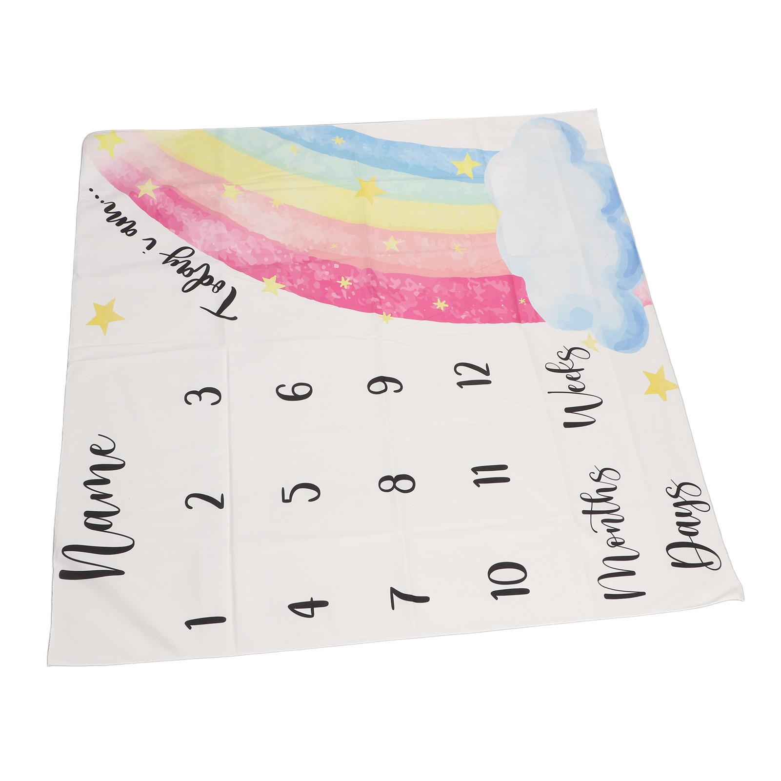 

Детский плед по месяцам Многофункциональный Декоративный Изысканный Мягкий Реквизит для фотосессии новорожденных Плед для мальчиков