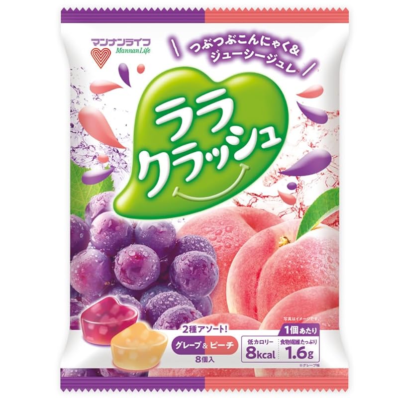 

mannan life Lala crush assortment grape & peach 24g x 8 pieces x 12 pieces