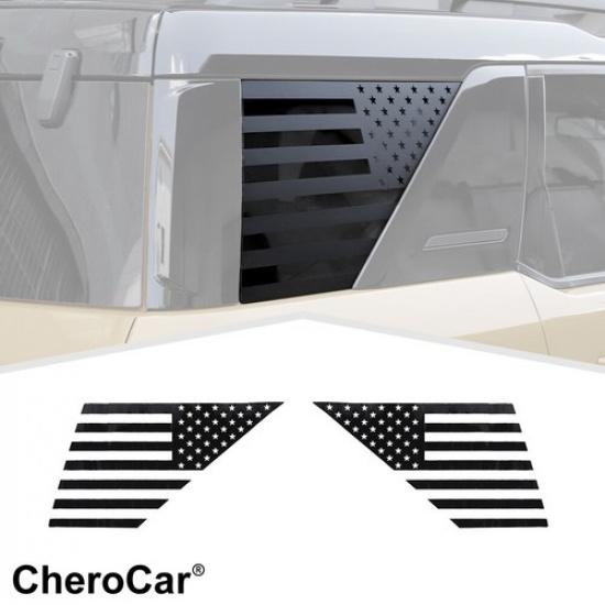 

2X Car Window Decor Decal Sticker Vinyls Flag Pattern for Bronco Sport +