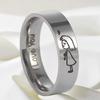 High-End Stainless Steel Titanium Couple Rings - No Fade, Plain Design