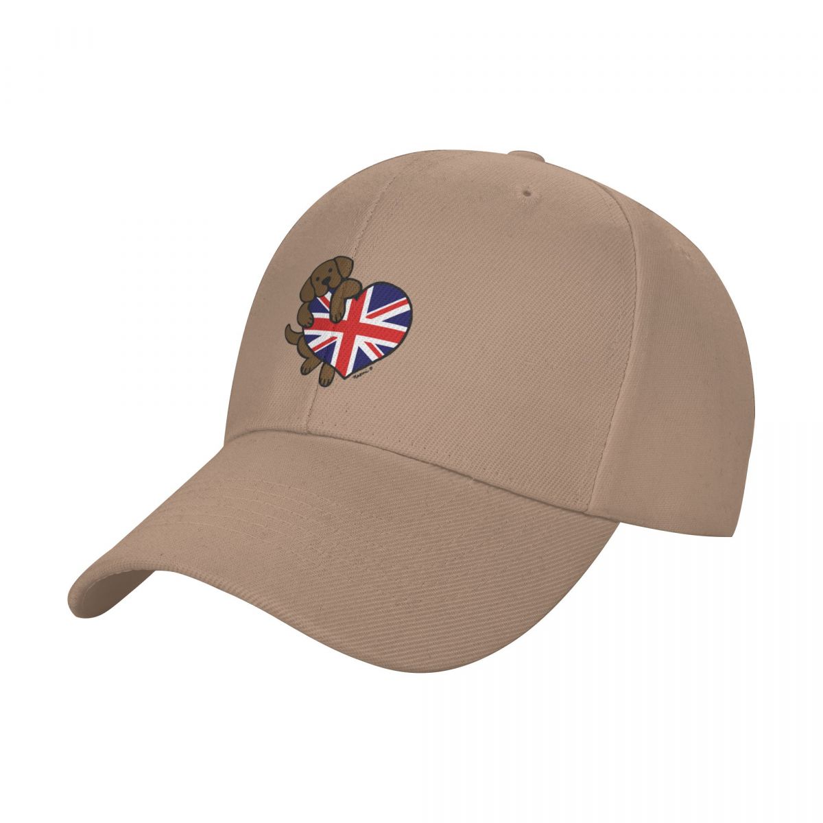Union Jack British Heart Chocolate Labrador Baseball Cap Rave Military Tactical Cap Mens Caps Women s