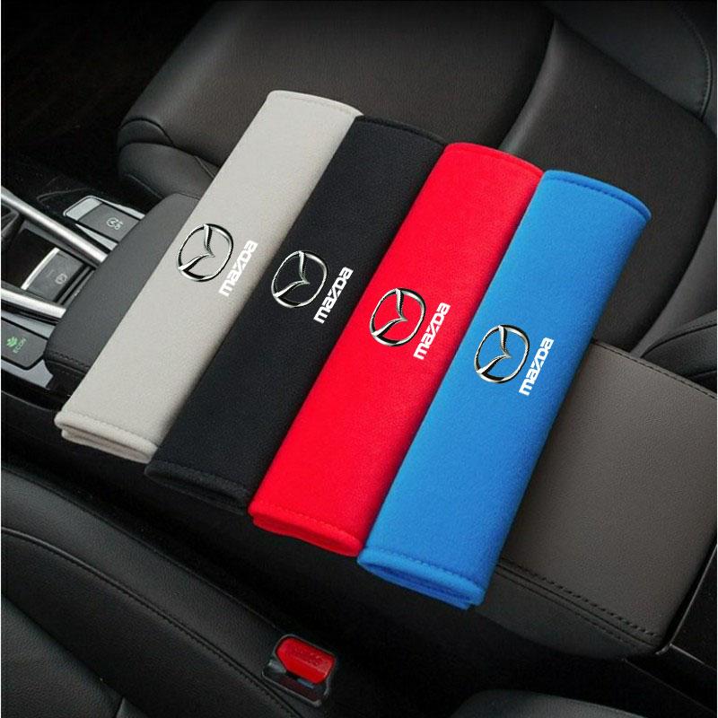 2Pcs Car Seat Belt Pads Seat Shoulder Strap Pad Cushion Cover for Mazda 3 6 Atenza Protege Cx9 Cx7 Cx5 Rx8 Rx7 Mx3 Mx5 Axela KJY5
