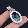 Aqua Narine Gemstone Pendant Solid 925 Sterling Silver Pendant Jewelry Gift For Unisex