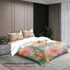 3pcs Single Size Bedding Sets 3D Printed Watercolor Floral Duvet Cover With 2 Pillowcases Dormitory Bedroom For Students Girls
