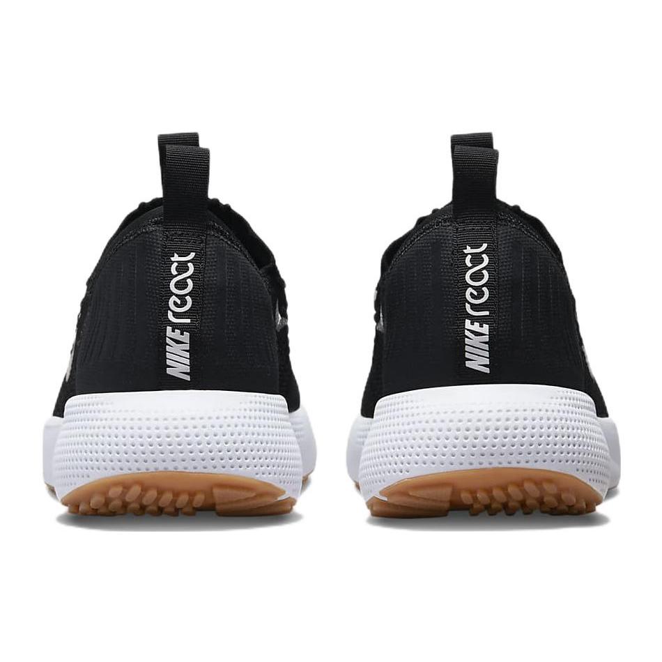 New Nike React Escape Run Flyknit 'Black White' Women's DC4269-001