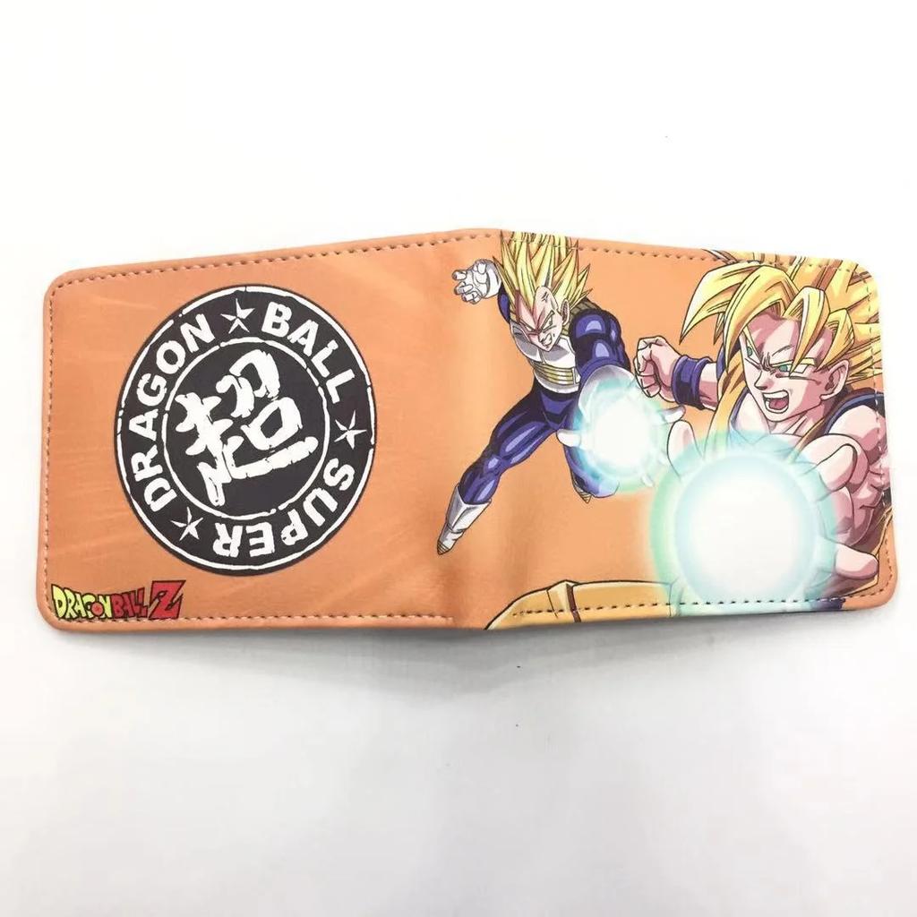 Dragon Ball Son Goku Multifunctional Card Purse Cartoon PU Wallet Personality Creativity Simple Foldable Coin Boy Birthday Gift