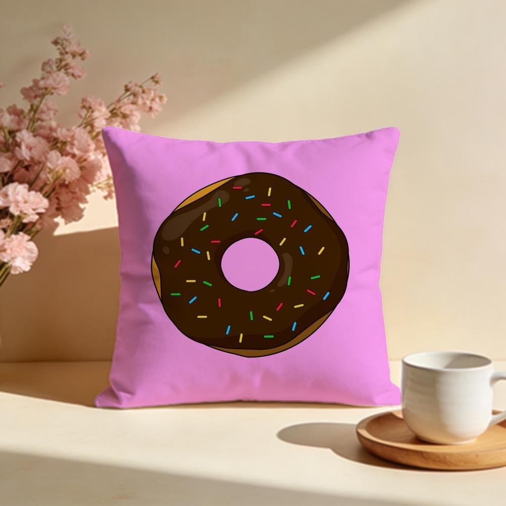 Glazed Donut Cushion Cover Soft Pillow Cases for Home Bedroom Living Room Sofa