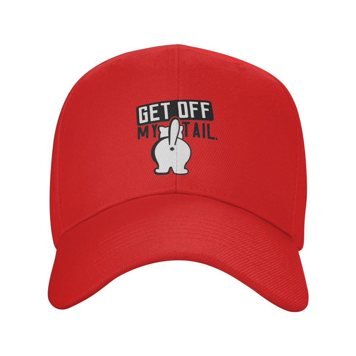 Get Off My Tail Cat Print Baseball Caps Fashion Men Women Hats Casual Cap Sports Baseball Hat Casquette One Size