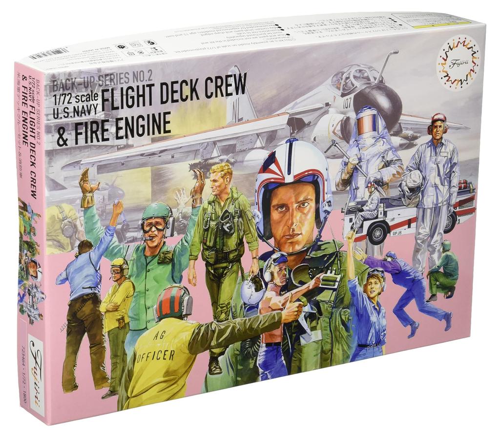 Fujimi Model BUP2 Fire Engine Deck Crew 1/72 & Bup-2