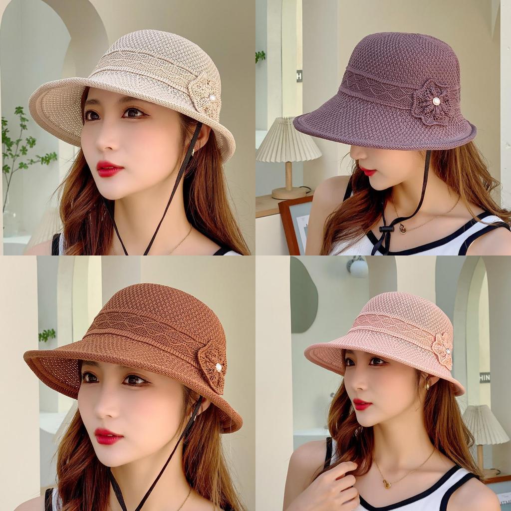 Casual Woven Sun Hat For Women With Large Brim And Uv Protection For Beach And Hiking