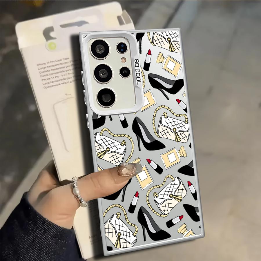 Case for Samsung Galaxy S25 S22 S21 S23 S20 Plus S25Edge S23 Ultra Note 20 Ultra S24 FE Phone Cover Fashion Pattern
