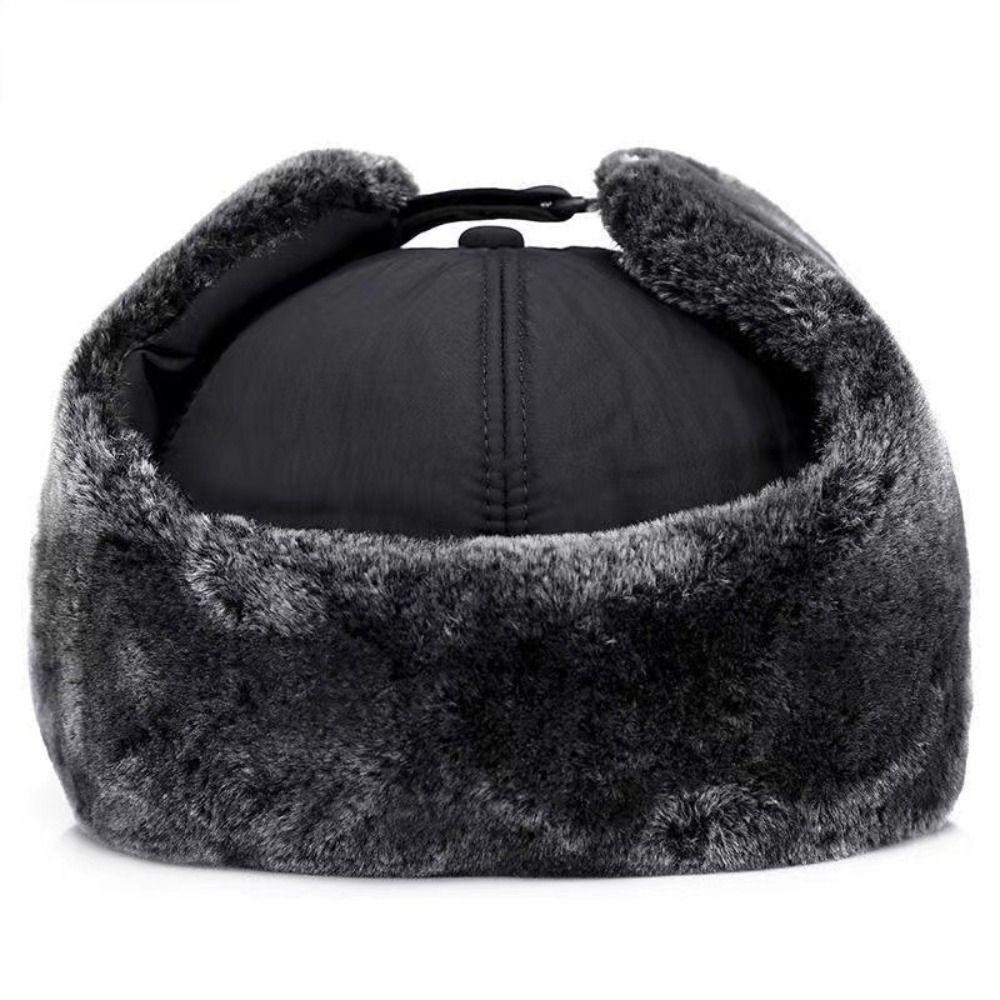 Acrylic Fibers Windproof Ear Protection Pilot Hat Winter Warm Ear Caps  Cycling Accessories