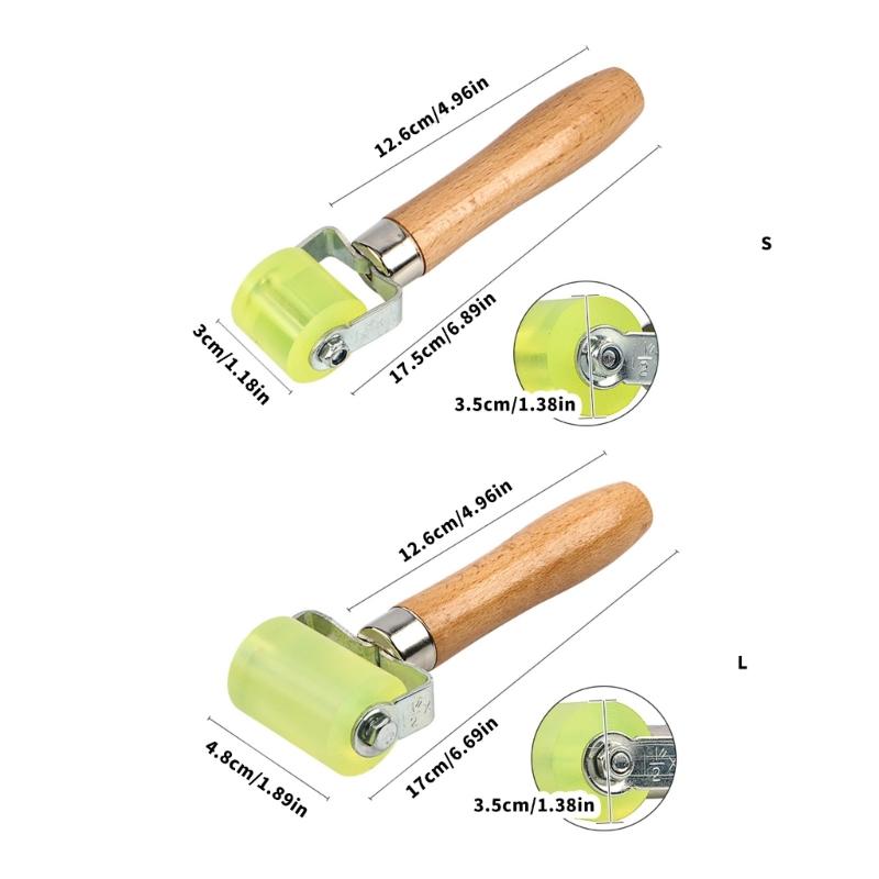 2Pcs Multipurpose Rubber Wheel Roller Tool Ergonomic Design for Car Soundproofing and DIY Seam Filling Projects