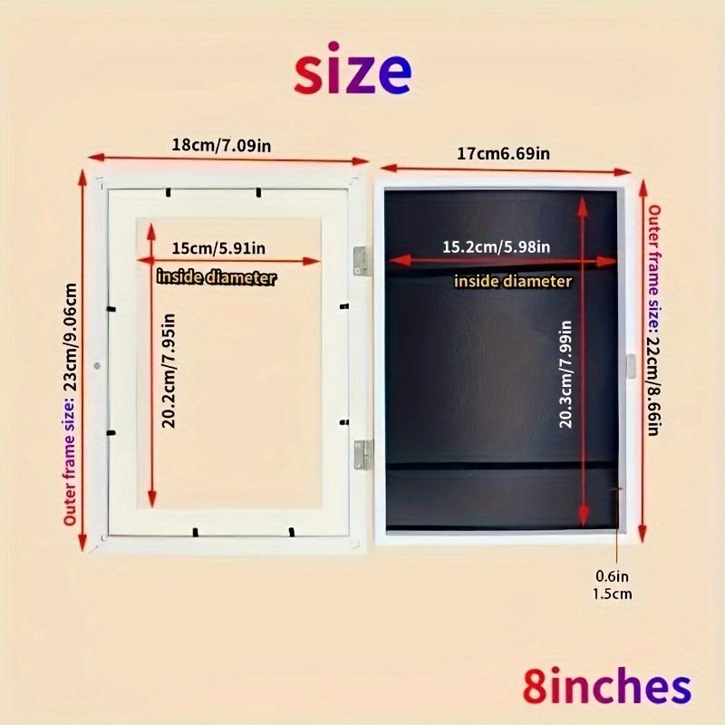 Magnetic Art Photo Frame Set - Front-loading, Interchangeable Design for Wall or Desktop Display - Perfect for Posters and Pictures