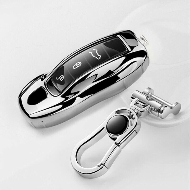 Soft TPU Car Remote Key Cover Case Fob Shell For Porsche Panamera Cayenne Macan