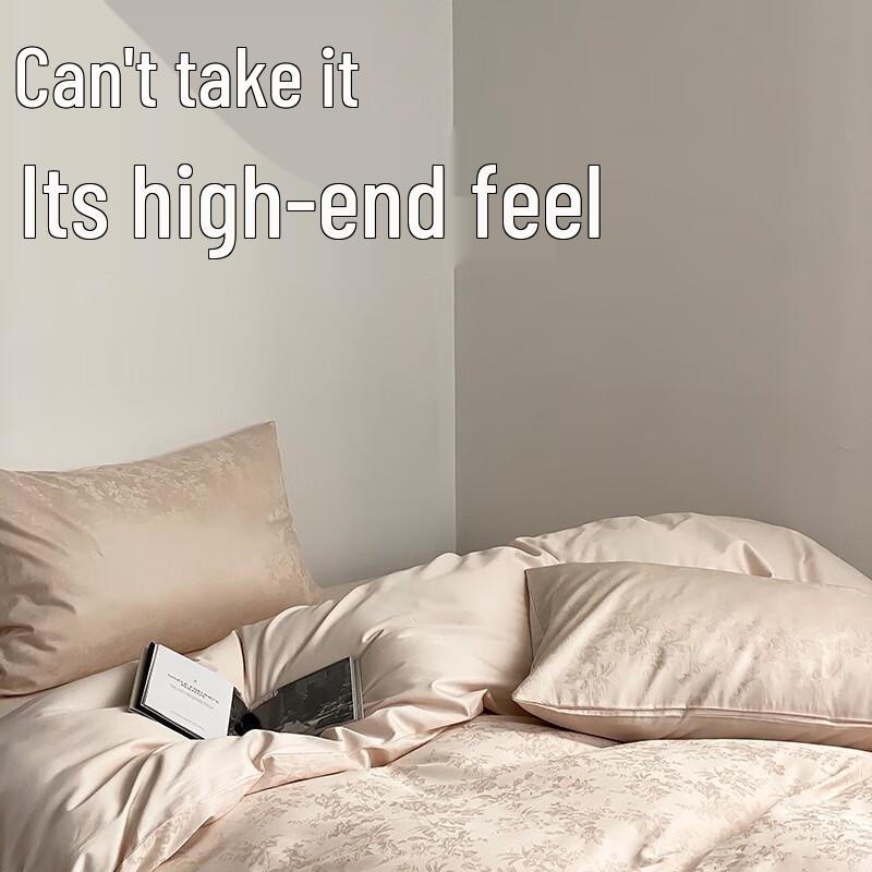 Li Lang Luxury 100-Count Long-Staple Cotton Jacquard Sateen Bed Sheet