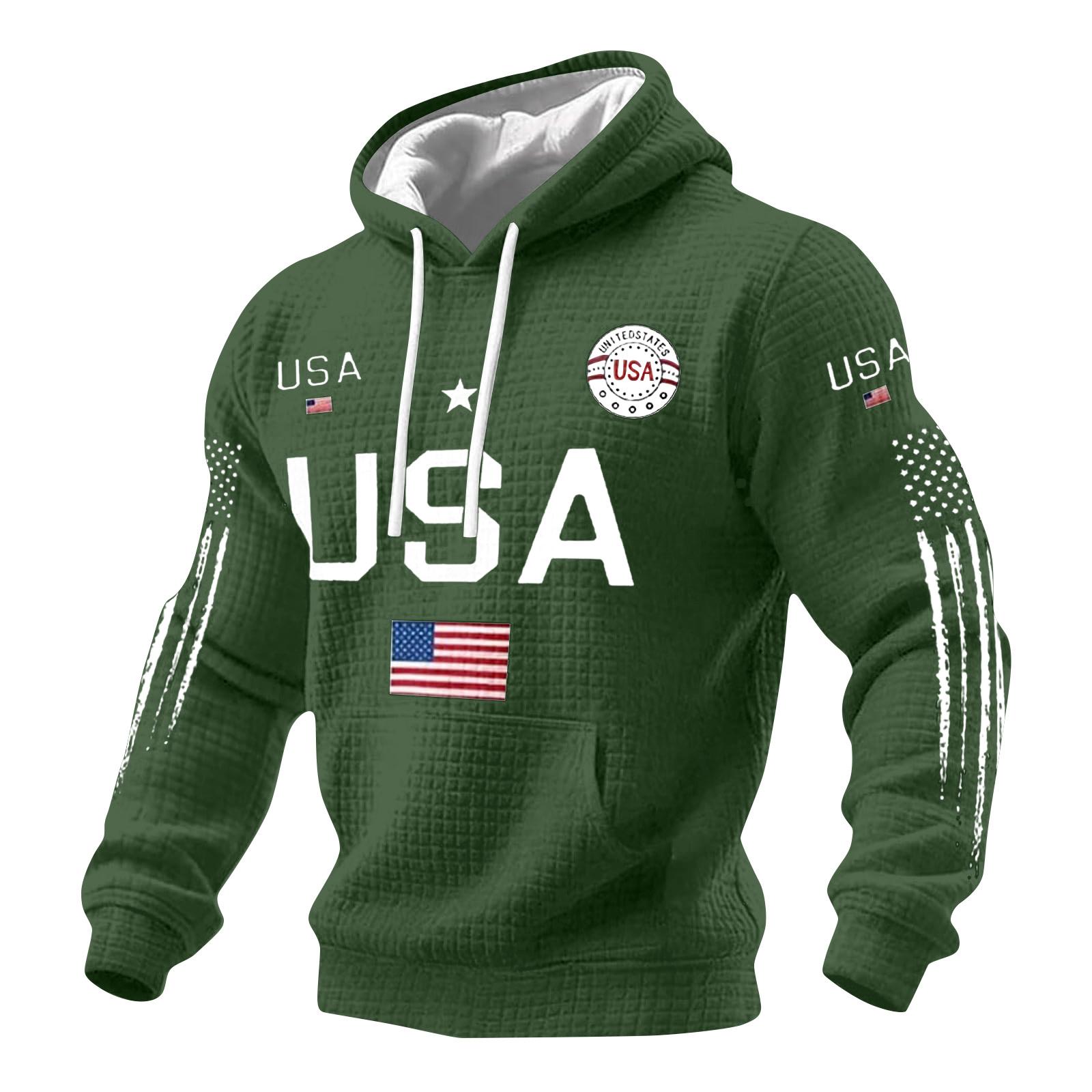 Men s Sweatshirt Hoodie Men s Sports Large Size Casual Sweatshirt L армия зеленый
