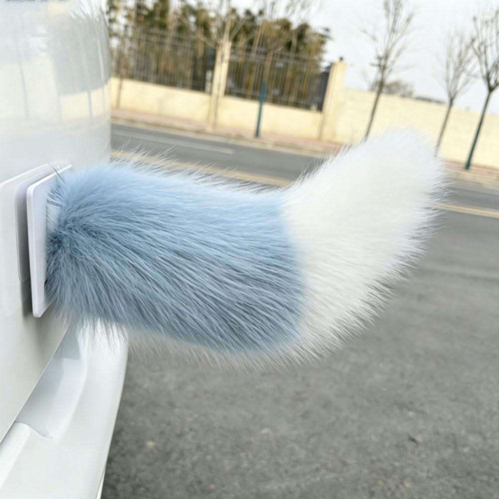 Remote Control Electric Car Tail, Fuzzy Tail Car Decoration, Rechargeable Plush Animal Moving Tail, Self Adhesive Electric Animal Tail Car Decor