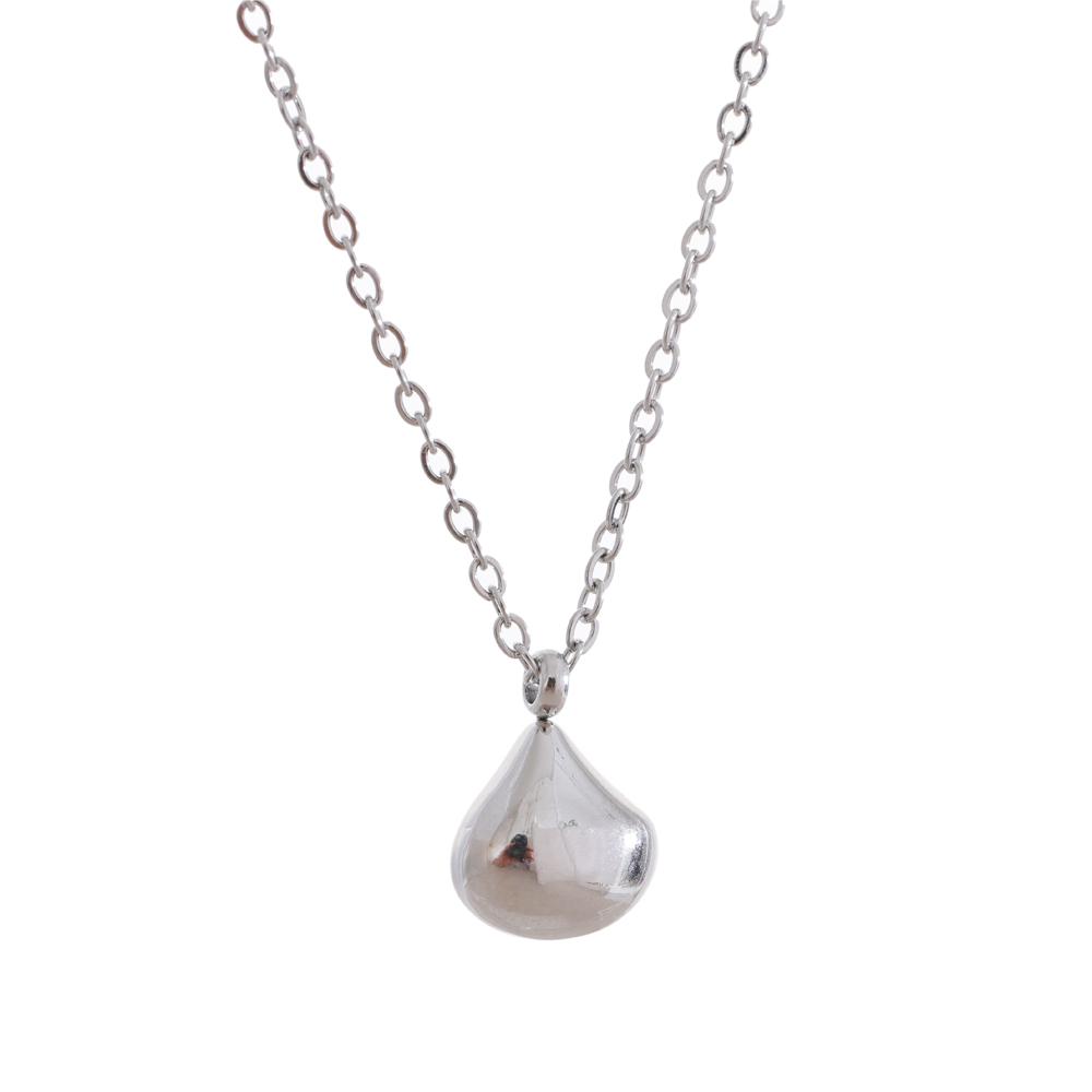 

Yhpup Chic Pendant Drop Fashion Necklace Stainless Steel Simple Stylish High Quality Accessories Jewelry for Women Waterproof