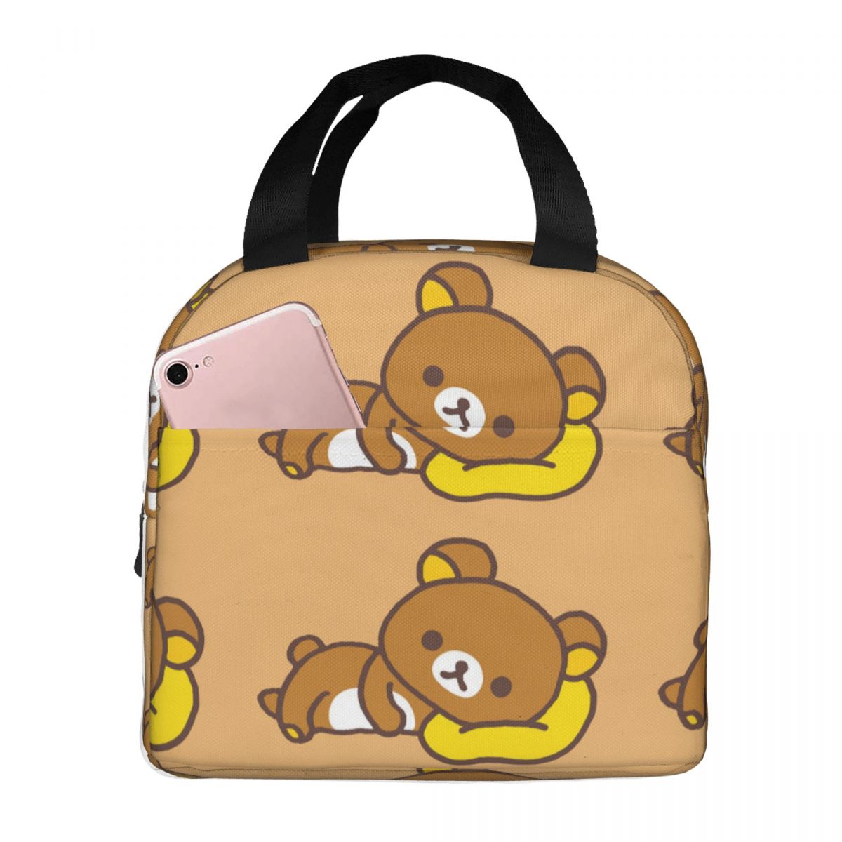 Rilakkuma Insulated Lunch Bag for Women Kids Leakproof Food Boxes Thermal Lunch Box Tote One Size