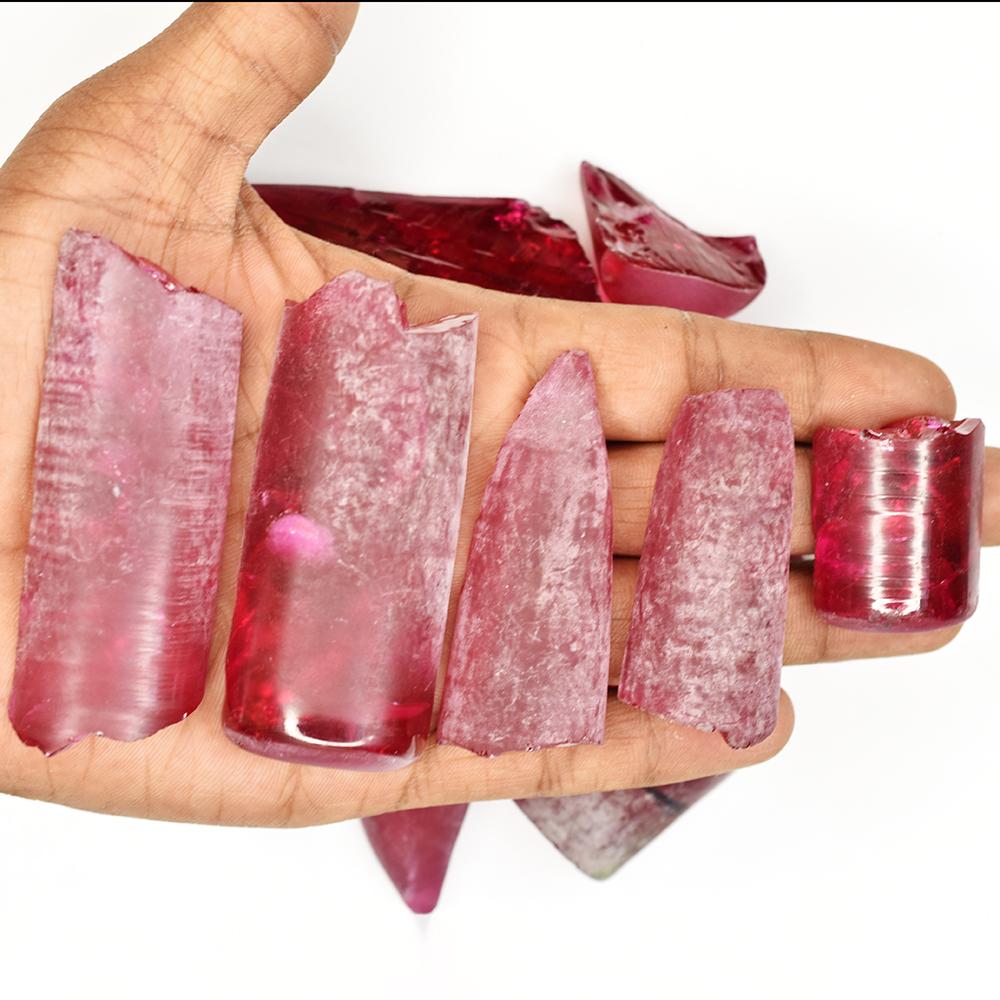 Natural Red Ruby Loose Gemstone 786 ct Rough Lot Uncut Raw for Lapidary and Gem Collections