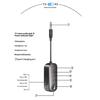 Wireless Bluetooth-compatible Sound Transmitters 3.5mm Auxes Receiver 15H Battery Lifes Low Latency 10m Ranges Car Home Stereos