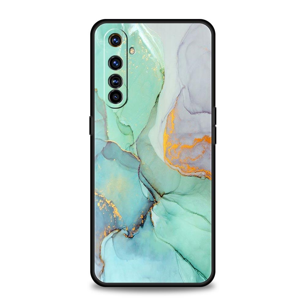 Color Geometry Marble Phone Case For Realme 12 11 10 4G 9 8 5G 7 6 GT5 GT3 GT2 Pro Plus C21 C11 C25 C35 GT Neo 2 3 3T 5 Cover