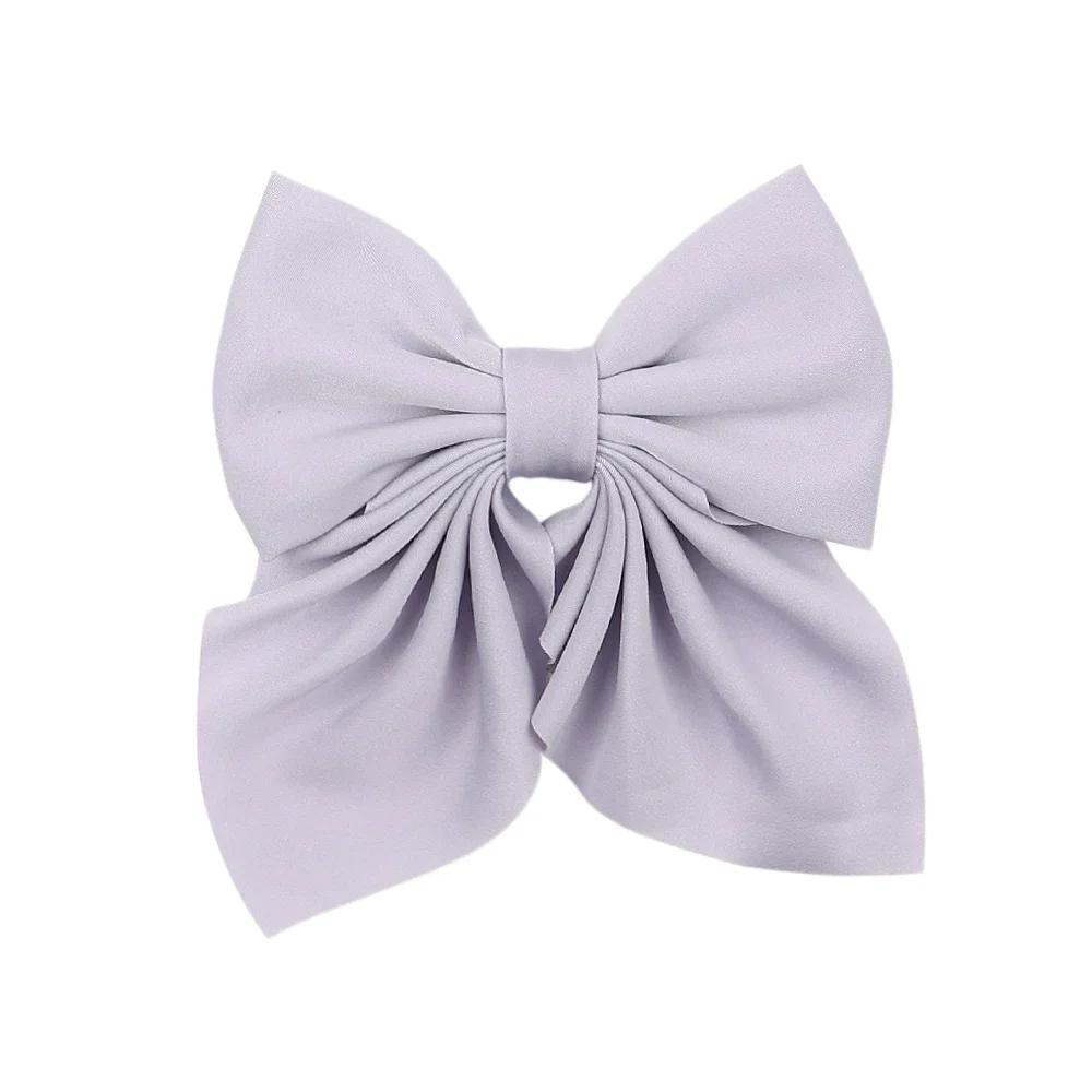 Elegant Floral Cotton Kids Bows Spring Butterfly Hair Clip Print Barrette For Women Girls Sweet Hairpin Accessories